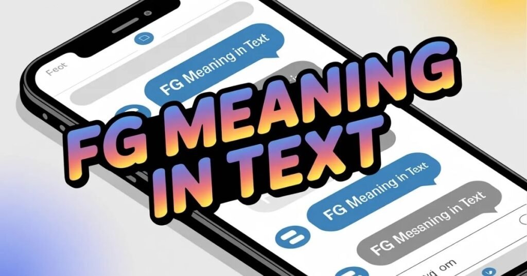 FG meaning in text explained with real chat examples. Shows how FG is used in casual SMS and online messages. Helpful visual for beginners learning modern slang terms.