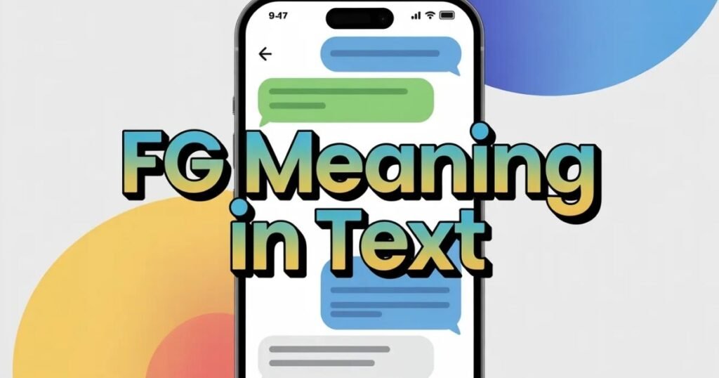 Infographic showing FG meaning in text and online chat.
Explains slang tone, usage, and common platforms.
Perfect image for learning social media texting terms.