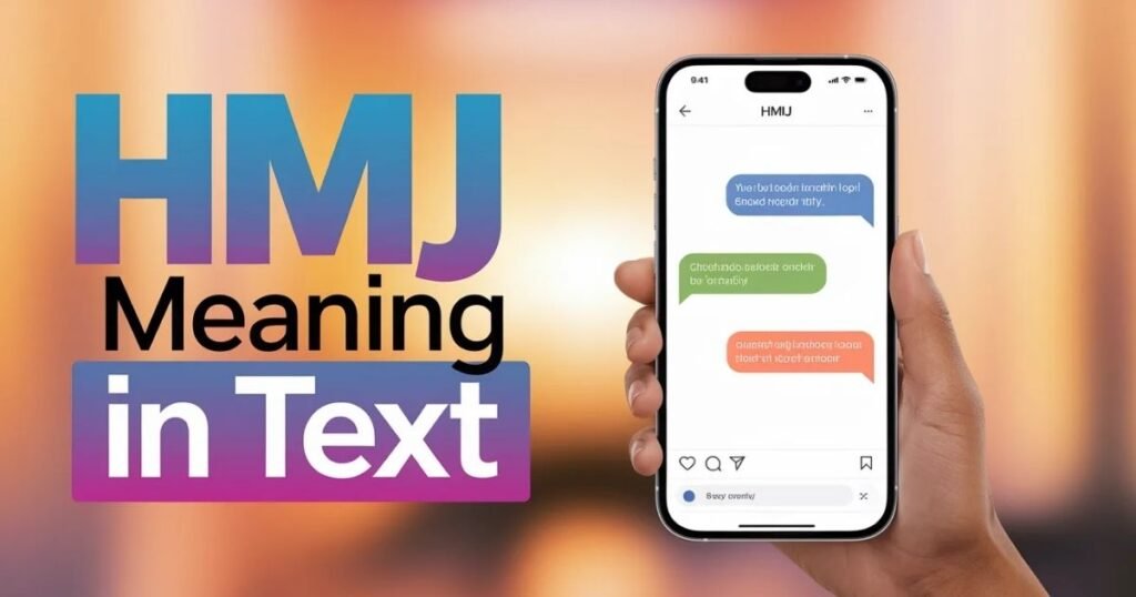 HMJ meaning in text shown in a modern messaging interface.
Graphic demonstrates real-life usage of HMJ in chats.
Beginner-friendly image explaining hmj meaning in text clearly.