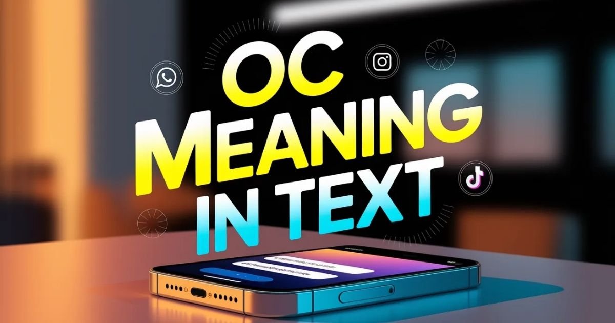 OC meaning in text explained with a simple chat example. Shows how people use OC to label original content online. Helpful visual for beginners learning oc meaning in text.