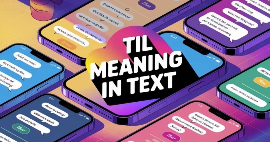 Social media post graphic showing til meaning in text
TIL slang meaning used in casual online chat
Easy visual explanation of til meaning in text usage
