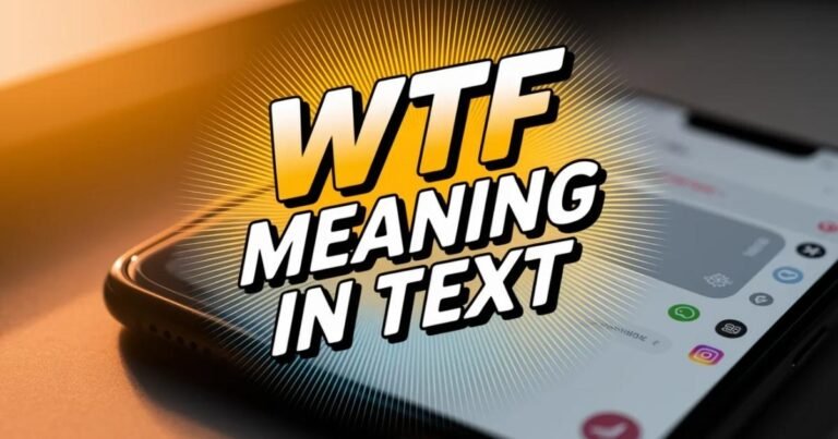 Close-up of a mobile phone displaying WTF in a WhatsApp chat with expressive emojis showing confusion or shock. Illustrates WTF meaning in text in real-life messaging.