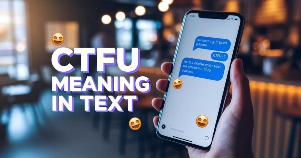 Modern blog header showing ctfu meaning in text
Text message conversation with CTFU highlighted
Colorful overlay title with social media vibe