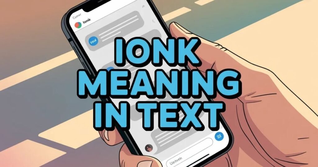 Clean social-media style image explaining ionk meaning in text clearly.
IONK is highlighted as a popular slang term in online chats.
Represents texting culture on apps like Snapchat and Instagram.