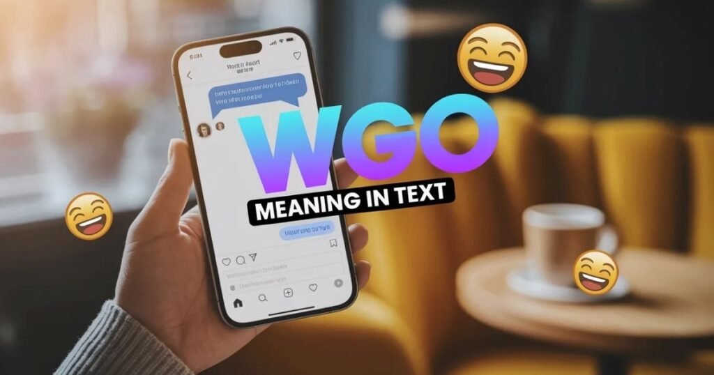 Social media chat screenshot describing wgo meaning in text
Text message conversation using WGO in casual tone
Digital communication concept with slang explanation