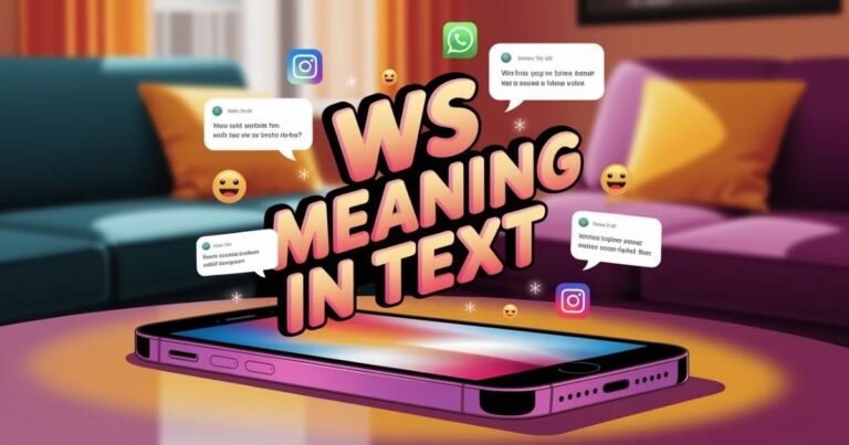 ws meaning in text explained through a smartphone chat conversation friends using ws slang in casual WhatsApp and Instagram messages visual guide showing how ws is used in everyday texting