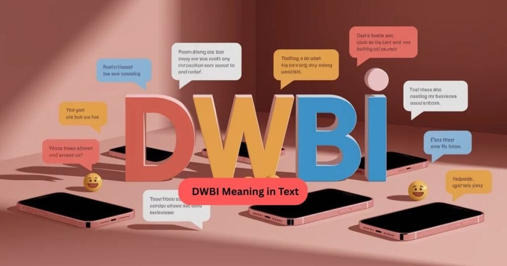 Professional workplace messaging scene on a digital device.
A polite reassurance message is highlighted in the chat.
Focus keyword: DWBI meaning in text