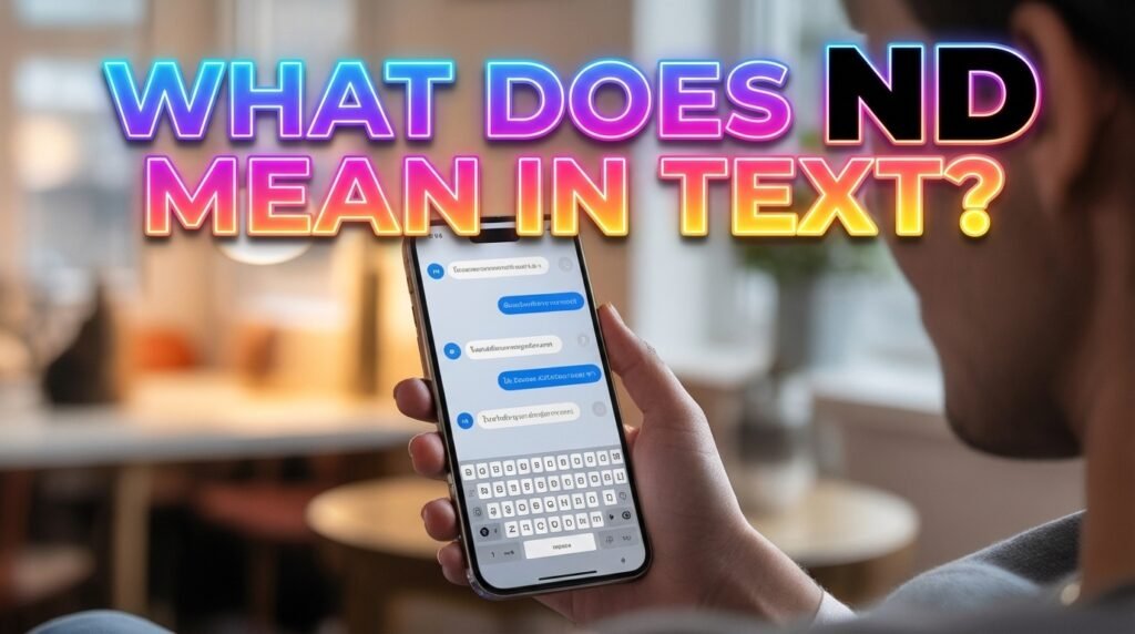what does nd meaning in text
