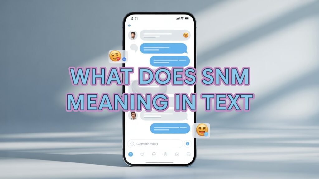 what does  SNM slang meaning