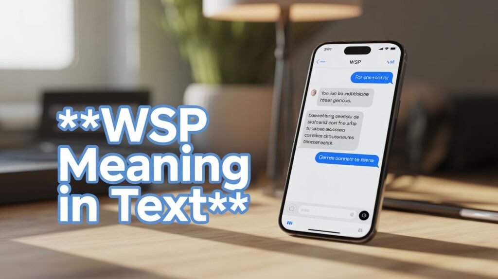 what does WSP meaning in chat