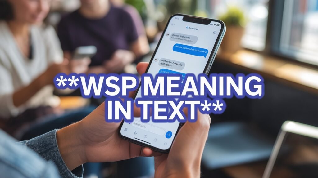 what does WSP slang meanin