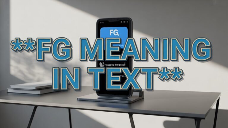 what does fg meaning in text