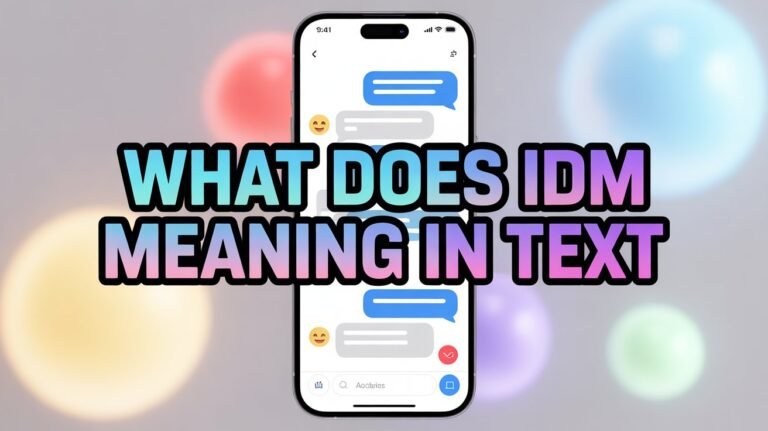 what does idm meaning in text