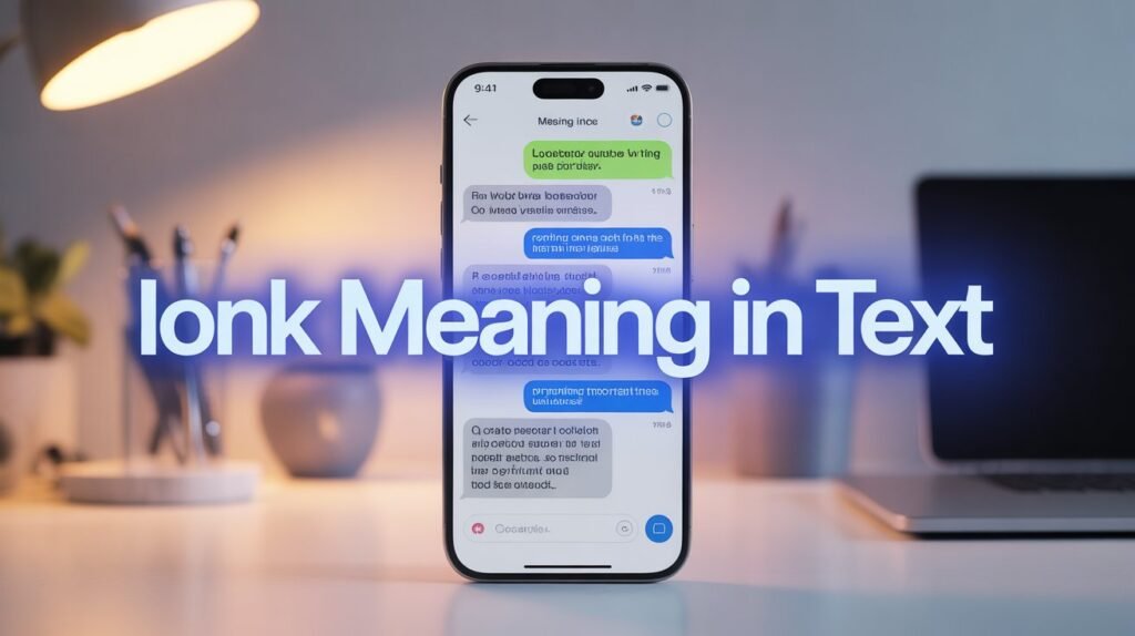  what does ionk meaning in text