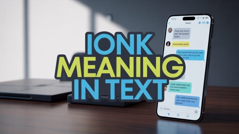 what does ionk meaning in text