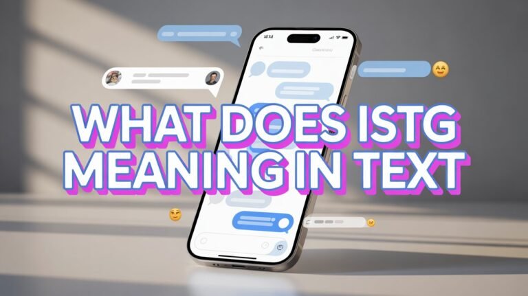 what does istg meaning in text