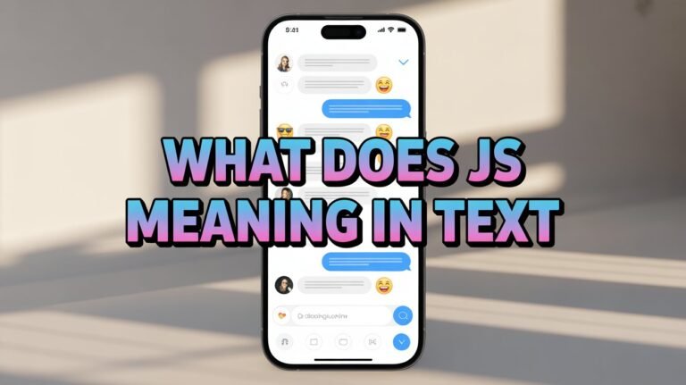what does js meaning in text