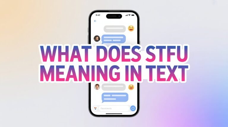 what does stfu meaning in text