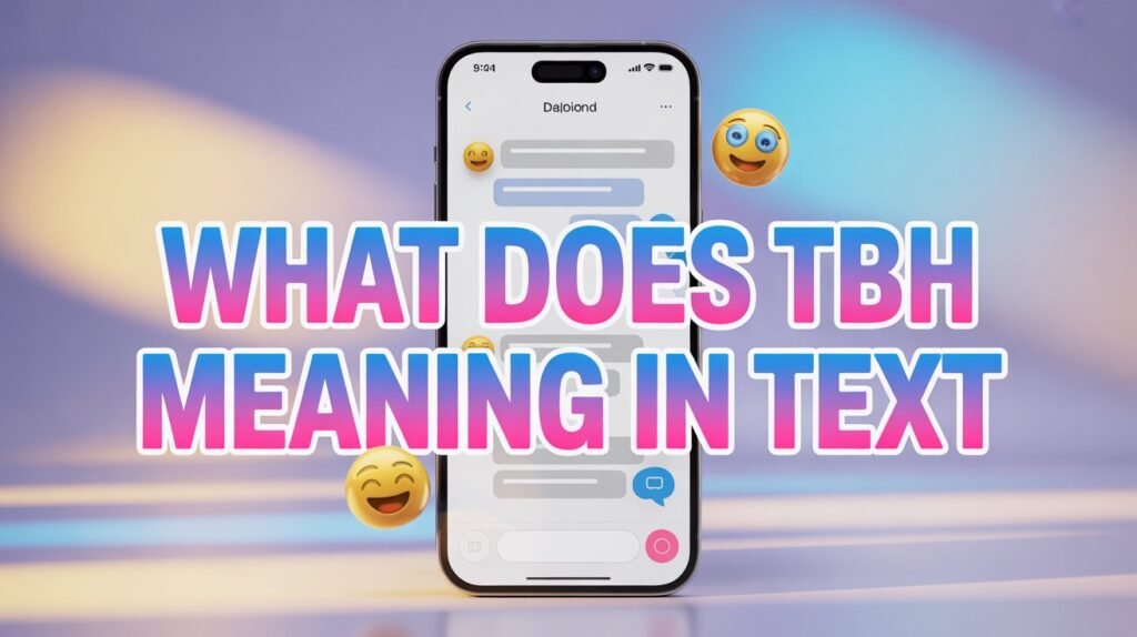 what does tbh meaning in text