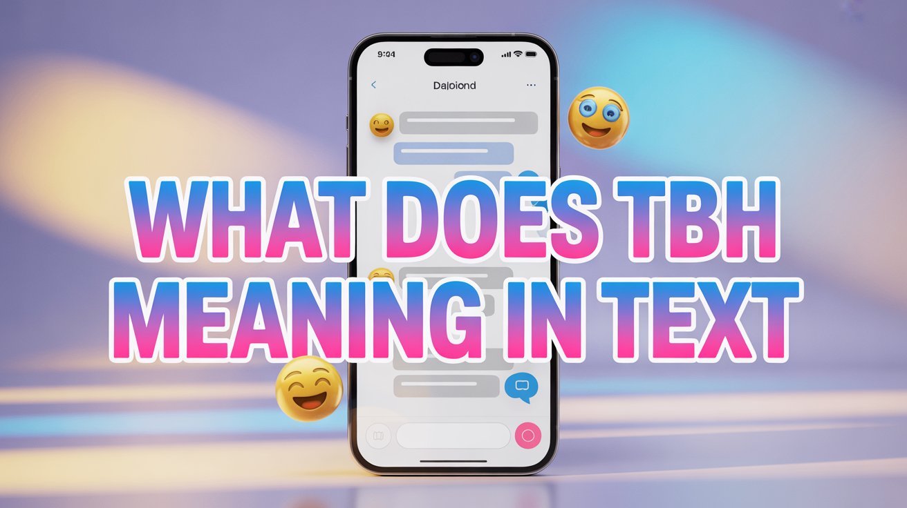 what does tbh meaning in text