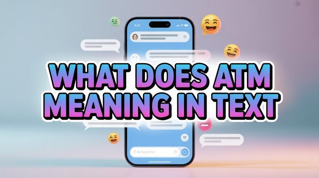 what does texting abbreviations atm