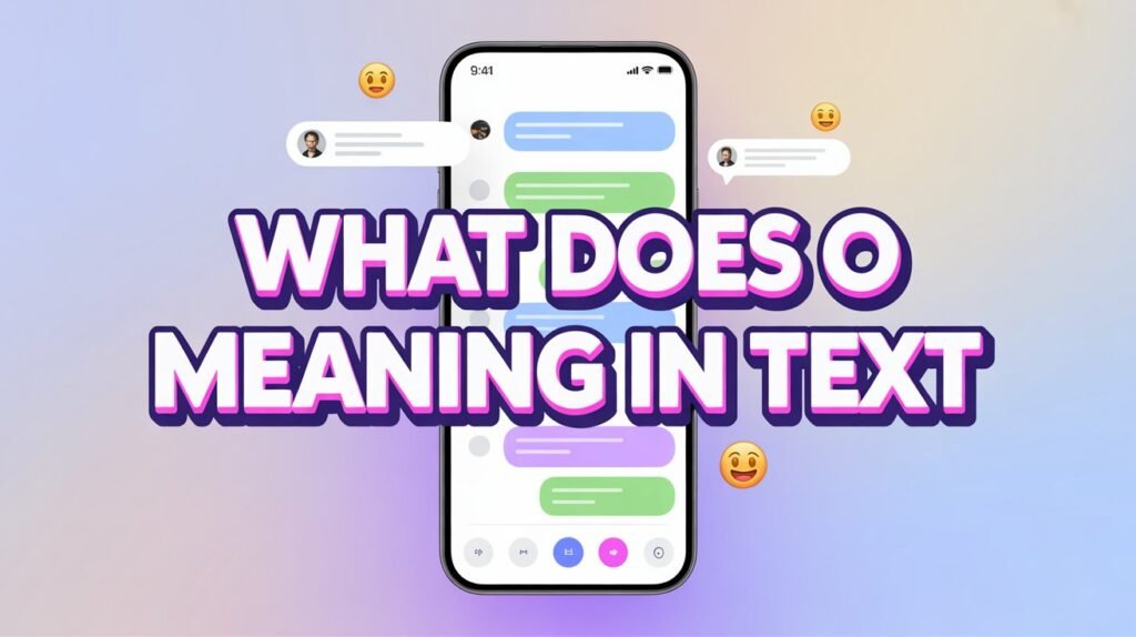 what does texting slang o