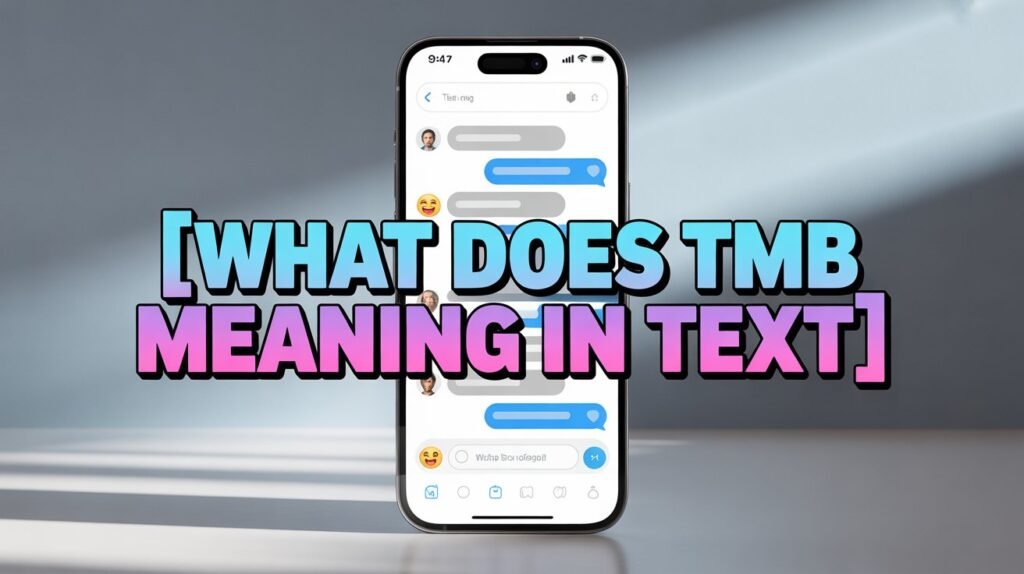 what does  texting slang tmb