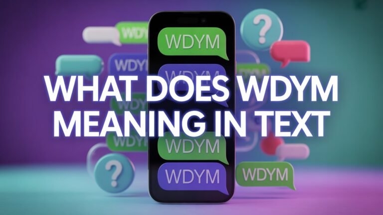 What Does WDYM Meaning in Text? The Real Meaning Explained