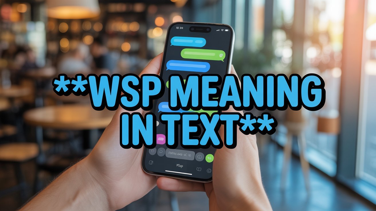 what does wsp meaning in text