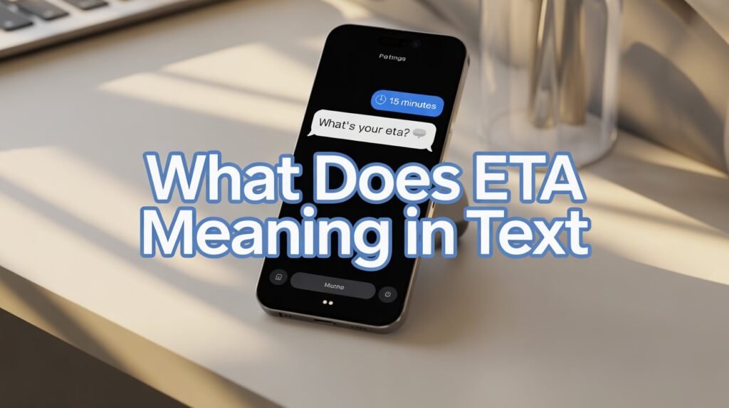 what does
 ETA meaning in chat