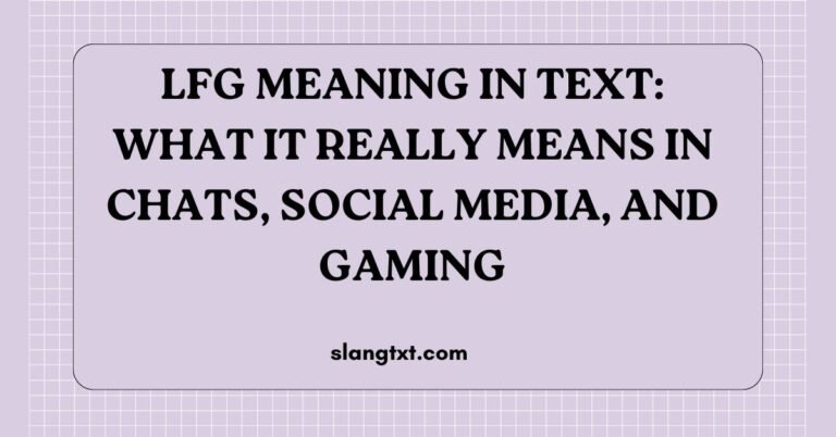 LFG Meaning in Text