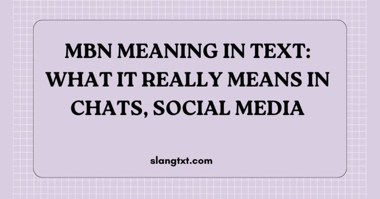 MBN Meaning in Text